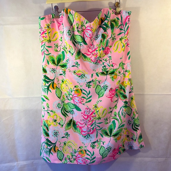 Lilly Pulitzer Kylo Strapless Skirted Romper Multi Via Amore Spritzer NWT - Picture 5 of 15